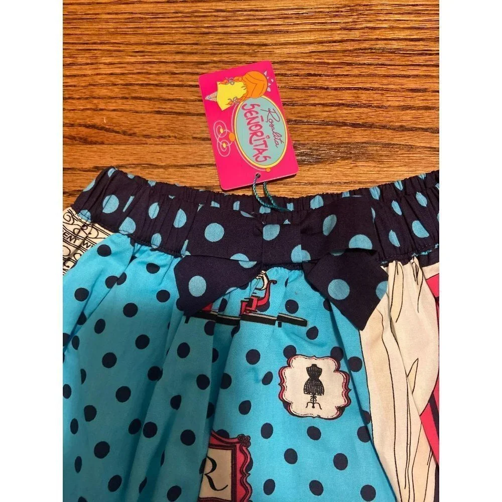 NEW‎ Rosalita | McGee Print Dressing Room Print Skirt Sz 8
